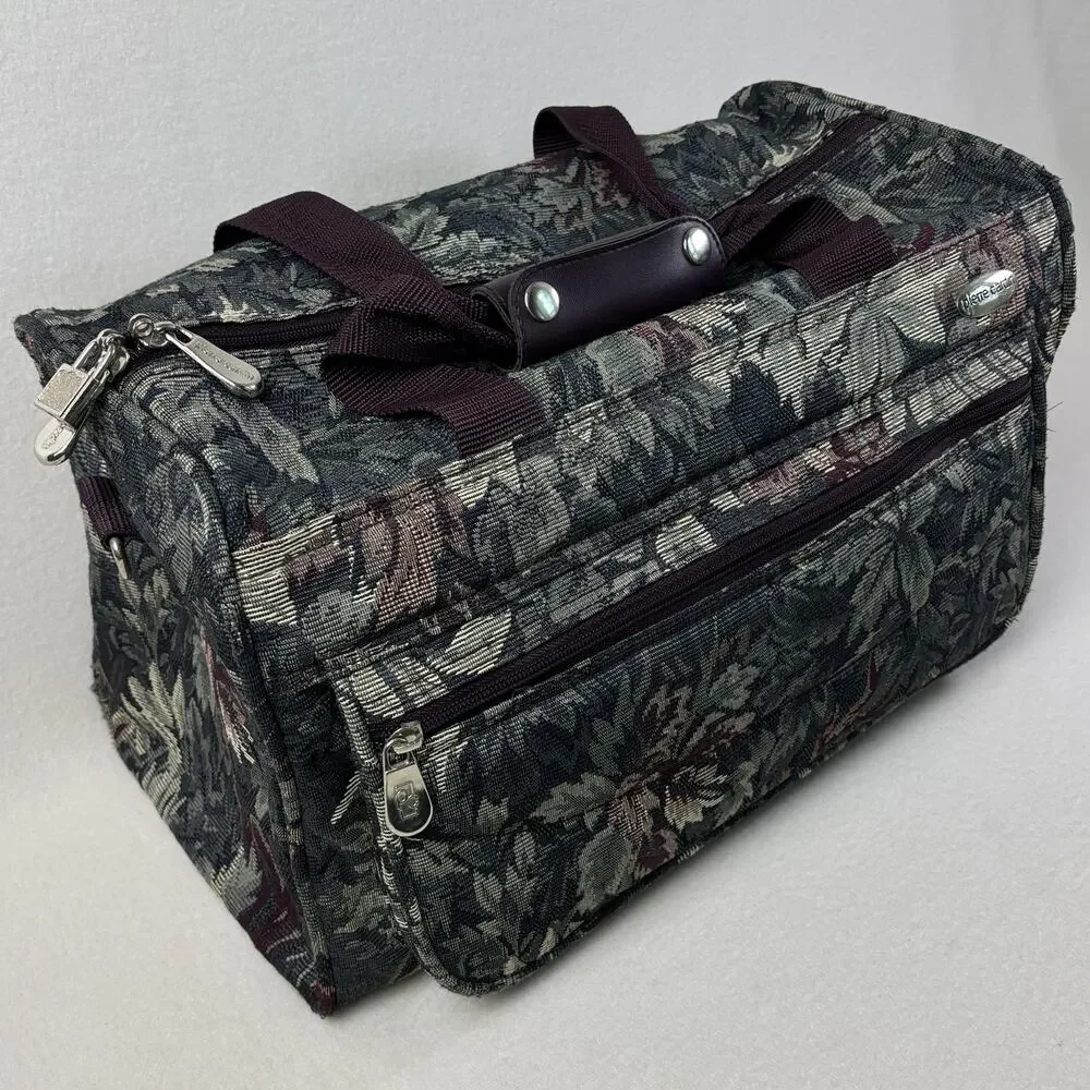 Pierre Cardin Floral Tapestry Weekender Travel Bag w/ Shoulder Strap